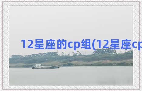 12星座的cp组(12星座cp公式图)