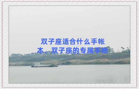 双子座适合什么手帐本，双子座的专属手帐