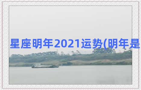 星座明年2021运势(明年是什么星座)